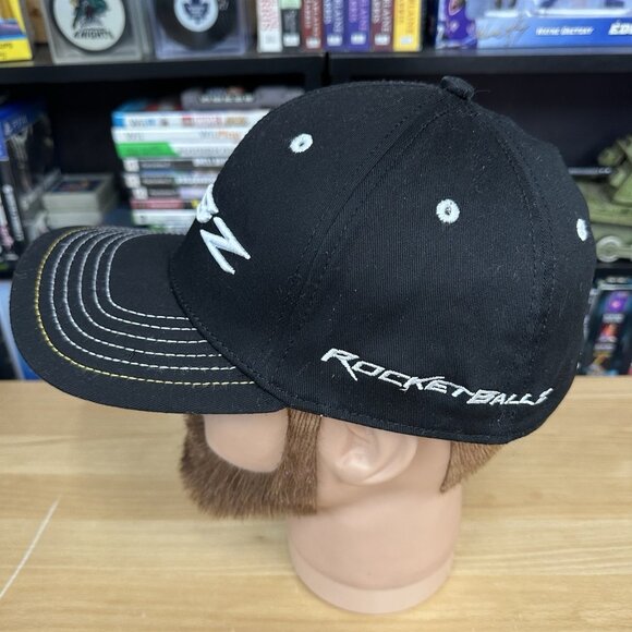 TaylorMade RBZ ROCKETBALLZ Black Golf Hat Cap Flex Fullback S/M - Picture 2 of 6